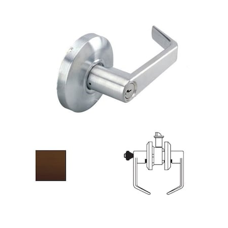 Design Classroom Lever Lock, 2-3/4 Backset, ASA Strike, Schlage C Keyway, US10B Dark Bronze